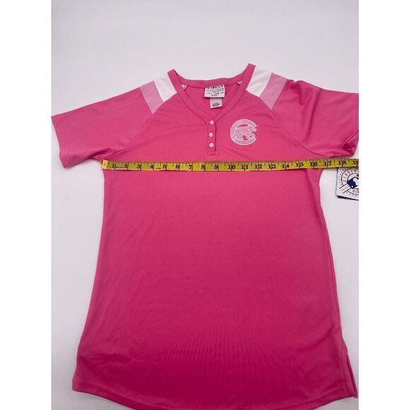 NBA Genuine Merchandise Girls T-Shirt 3/4 Buttons Down Sz L Pink NWT - Picture 8 of 10